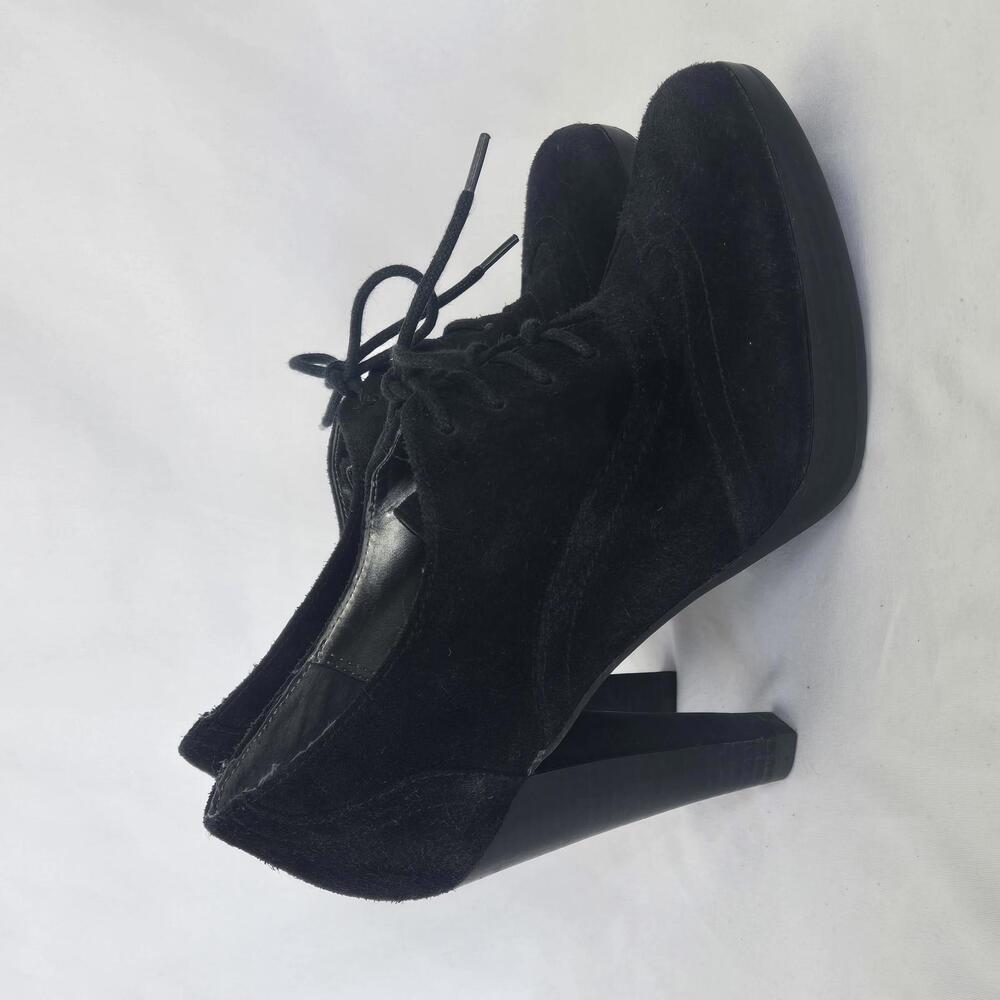 Audrey Brooks Elegant Black Suede Heels 7.5